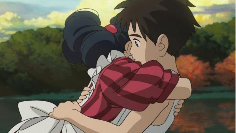 Hayao a vuelo de una garza